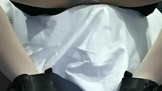 Crossdresser Masturbates Her Tiny 18+ Cock.