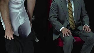A taboo Mormon bishop's underwear masturbation with dildo