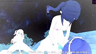 An untold story of Genshin Impact Mona's starry night adventure with Fischl and Layla