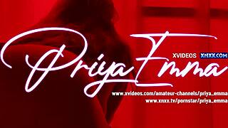 Beautiful big breast indian xxx priya emma gives sensual blowjob