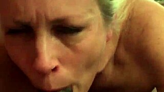 Amateur POV scene with interracial sucking and fucking