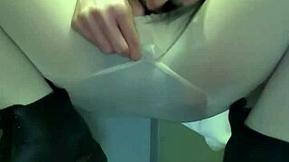 Femboy uses her small fleshy appendage for pleasure