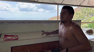 fucked my hot stepmom right after breakfast in kitchen