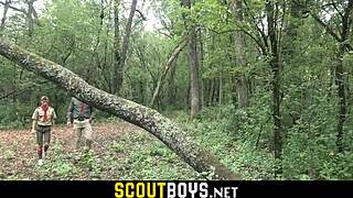 Twink Gets His Ass Pumped Outdoors By Mature Gay-Scoutboys Net In High Definition