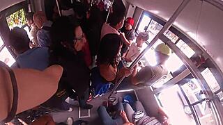 Why did she wear that short skirt? I had to rub my dick on her ass in CDMX