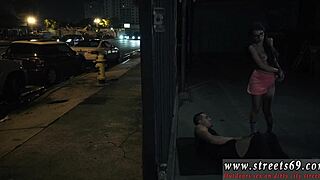 extreme step dad and chum's daughter try outdoor first time.