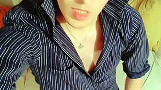 i jerked off in my shirt with big cock.