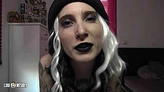 Lou Nesbit and Lia Louise turn a guy into their male slut at a gay German parking spot.