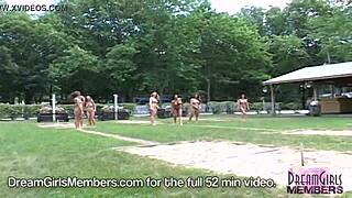 Naked stripper plays wild games at Nudes a Poppin