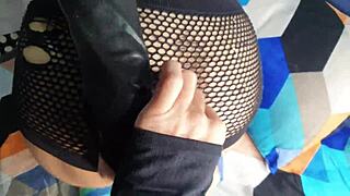 Another arab babe's anal play in doggystyle close up