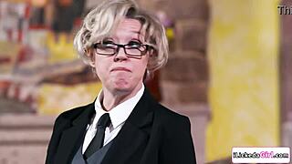 busty milf licks teen neighbor's ass and facesits her