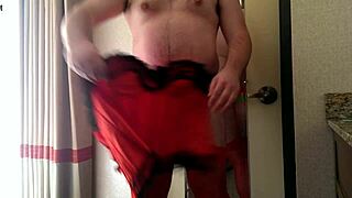 Watch the gay crossdresser ask, 'want to see me rip off these clothes in a hotel striptease?'