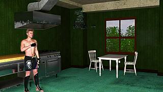 Girlfriend's pussy excites in game porn