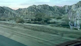 Shane and Evie Explore Slab City for Public Deepthroat Fun