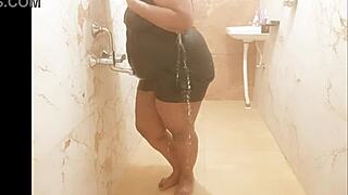 Myanmar Milf Bathes Sensually In Shower