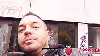 Danka Diamond, Big-Titted Milf, Banged in Public with Cum in Mouth