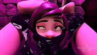 Mei Studies Unknown Life Form in Hentai, Creating Wild Bonds with Gagging and Bondage in 3D.