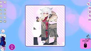 in catgirl waifu 2, the albino kitty gets uncensored in part 3