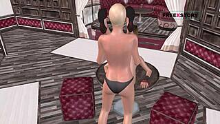 Lezbo Hindi dubbed 3D Cartoon video of 2 cute girls doing lesbian things