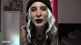 Lou Nesbit and Lia Louise turn a guy into their male slut at a gay German parking spot.