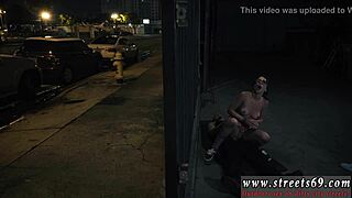 extreme step dad and chum's daughter try outdoor first time.