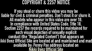 hot blondes nikki benz and vicky vette lick their pussies to orgasm