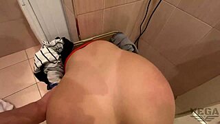 step sister stuck in basket, i cum inside