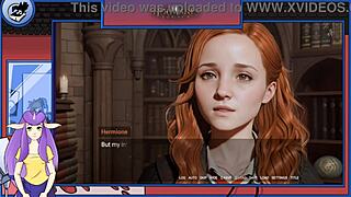 What naughty secrets hide in hogwarts with redhead cosplay?