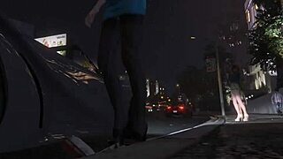 Michael boldly gets intense hooker service in GTA 5