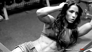 bikini fitness models doing sexy funny workout moves haha 😂