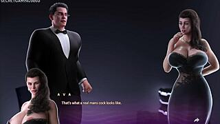 Stepmom sits in between teen and his sexual buddy for a threesome