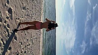 I spotted this lady at the beach, and we ended up having public sex with orgasms