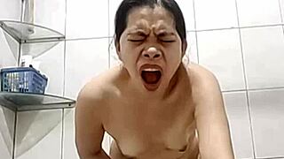 conversational-emoji asian wifey miss bea modeling hot body and banging with big black dildo... story time! 😍