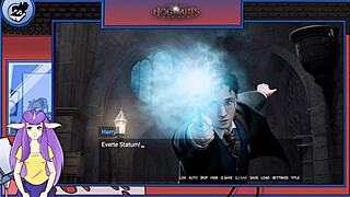 What naughty secrets hide in hogwarts with redhead cosplay?