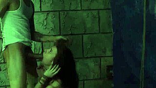 Anya in Hardcore Anal Threesome with Rough BDSM Binding in Outdoor Public