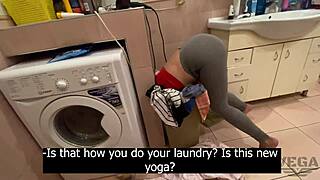 step sister stuck in basket, i cum inside