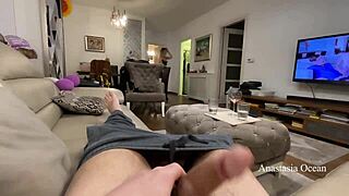 Did you know my stepsister helped me jerk off for a cumshot while parents were out?