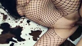 I had anal with my milf secretary in stockings