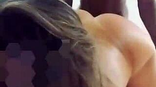 Wife and lover exclude husband from the room in this amateur scene