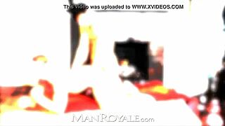 manroyale boyfriends fuck hard by the fireplace