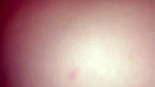 the newlywed couple shares a private moment in their homemade wedding video