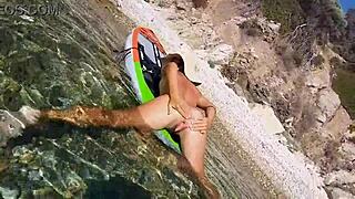 This couple is fucking wildly, leading to an intense anal orgasm on the couch