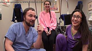 Kitty Catherine goes back to bondage clinic for more and this time it is a gyno exam Jennifer forced me to tie her up and watch her while she had a gynecological examination on me