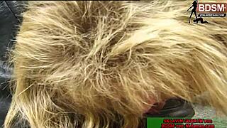 German BDSM Slave Bound Tight and Fully Dominated