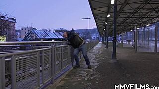 Trashy milf gets hardcore fucked in lingerie and heels