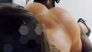 Wife and lover exclude husband from the room in this amateur scene