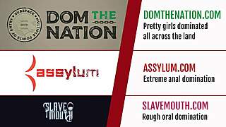 Bound teen sub slut endures rough ass ravaging