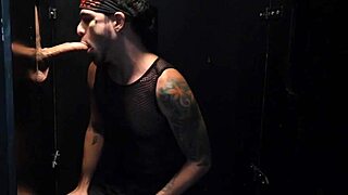 uhh, i’m like, so nervous bout this huge cock at glory hole, ya know?