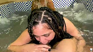 Intense threesome featuring Khalessi 69 and ebony latina bent over