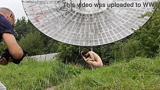 Public Nude Shoot Near Old Space Radar